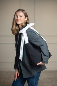 Rainsisters Bow Tote Bag Black Moonlight