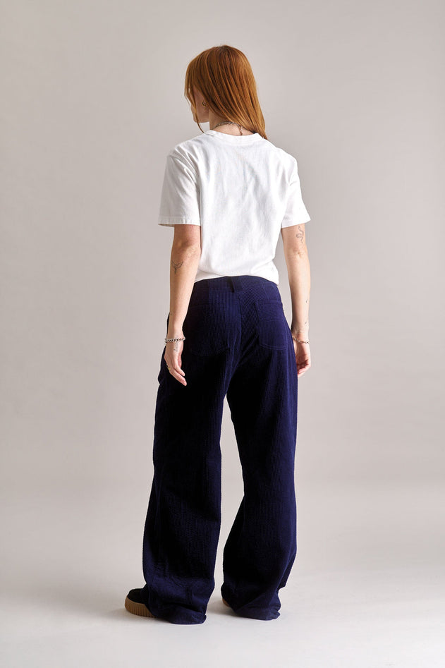 Lola Cord Trouser Navy Blue