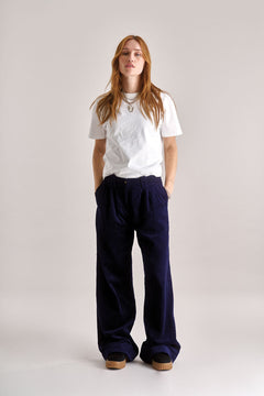 Lola Cord Trouser Navy Blue