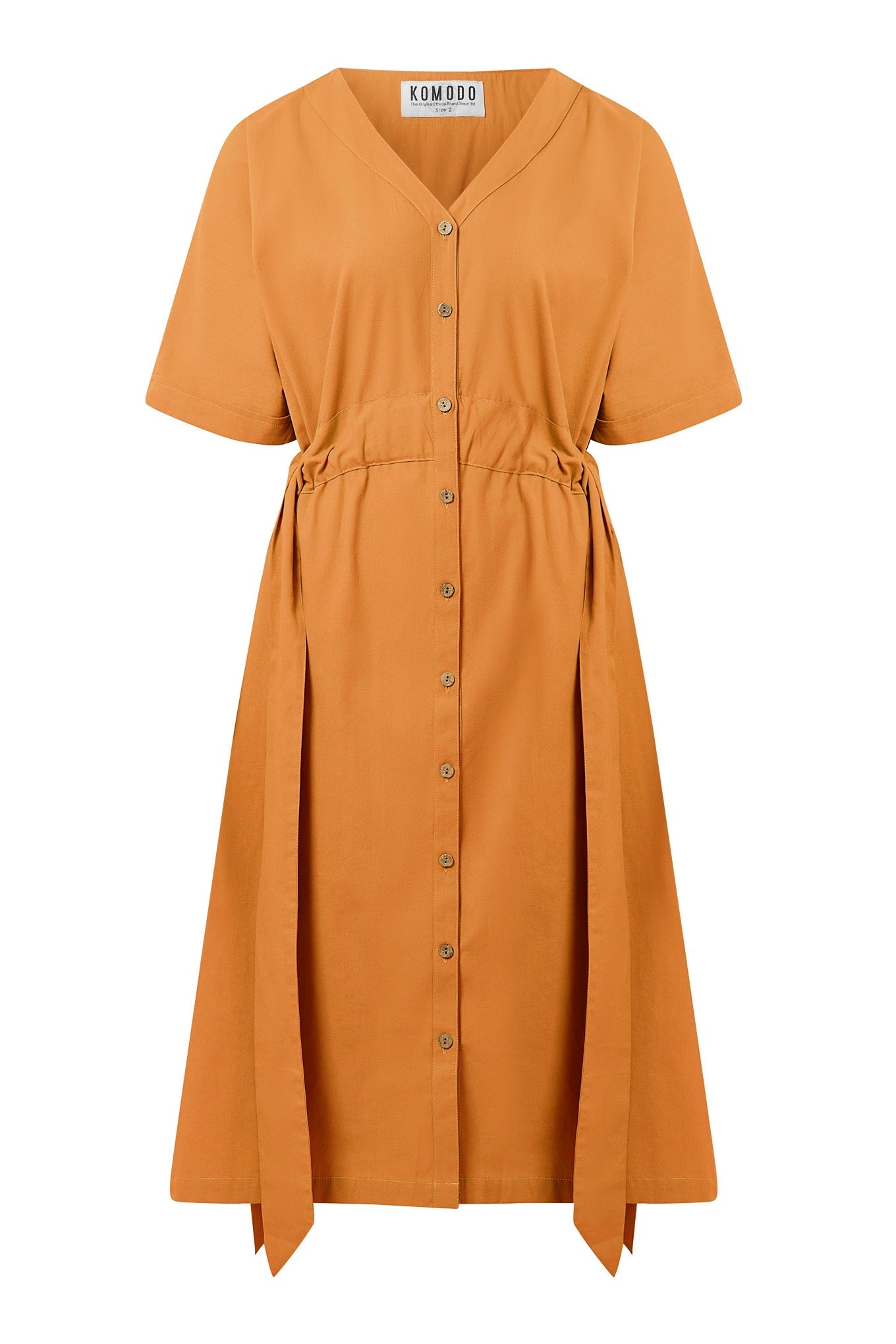Dusk Organic Cotton Dress Orange