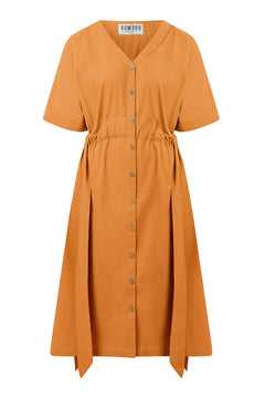 Dusk Organic Cotton Dress Orange