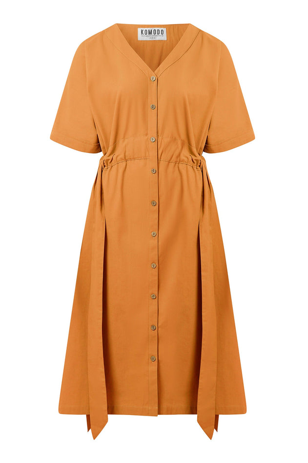 Dusk Organic Cotton Dress Orange