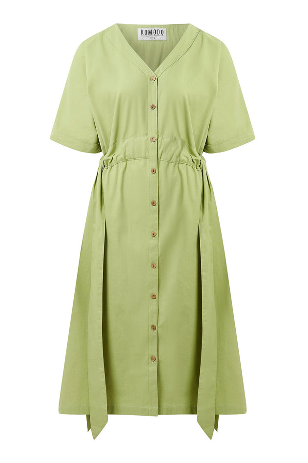 Dusk Organic Cotton Dress Sage