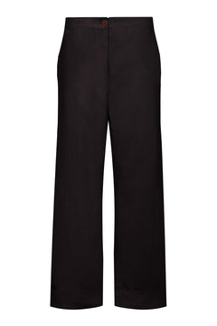 Tansy Cotton Trousers Black