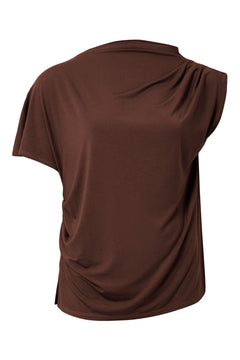 Cate Modal T-shirt Chocolate
