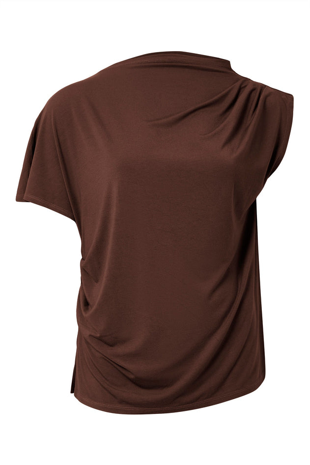 Cate Modal T-shirt Chocolate