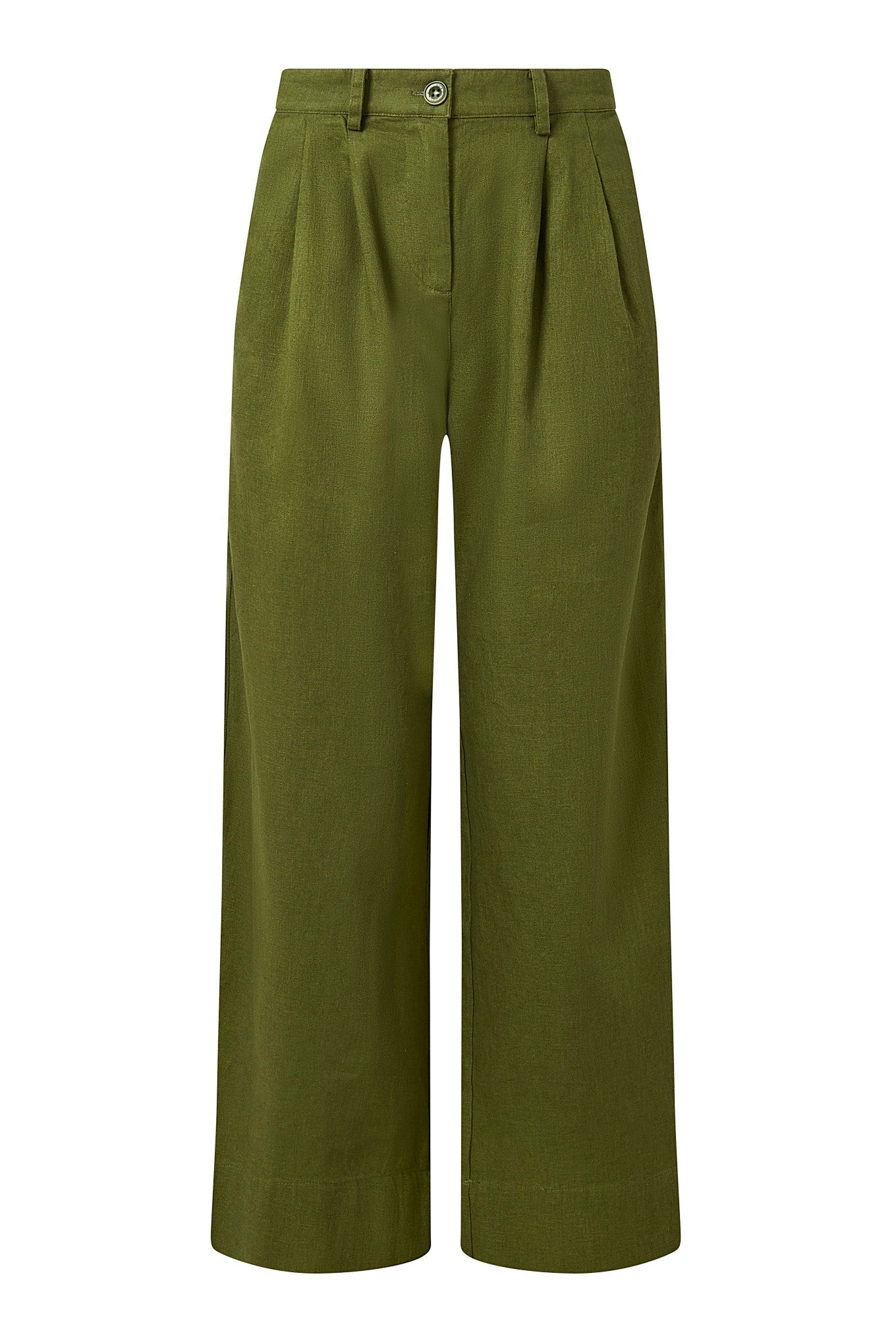 Lion Linen/Organic Cotton Trousers Khaki