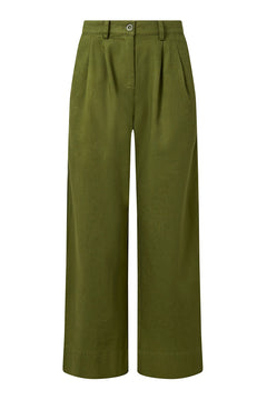 Lion Linen/Organic Cotton Trousers Khaki