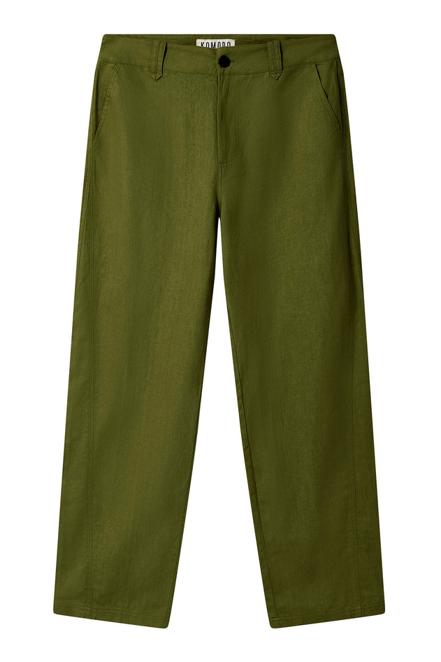Makulu Linen/Cotton Trousers Khaki