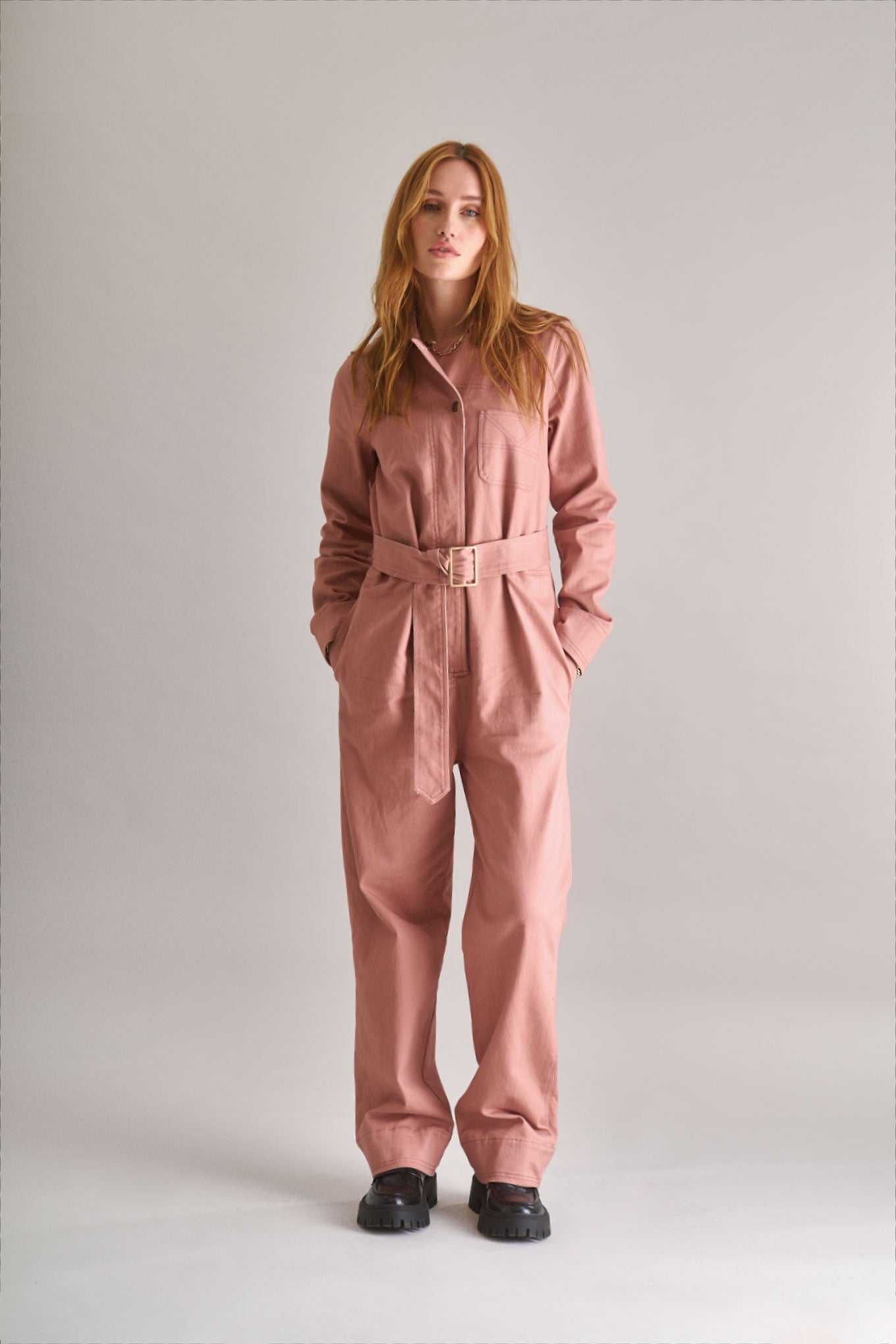 Lyon Jumpsuit Dusty Pink