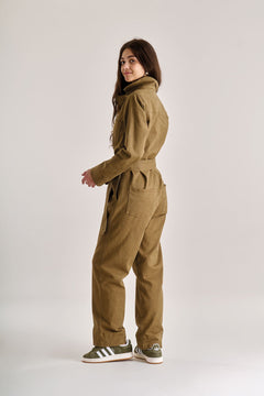 LYON Organic Cotton Jumpsuit - Olive