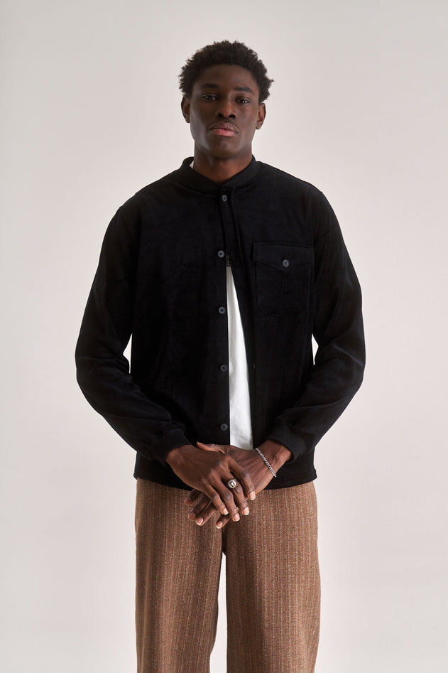 Cole Velvet Jas Zwart