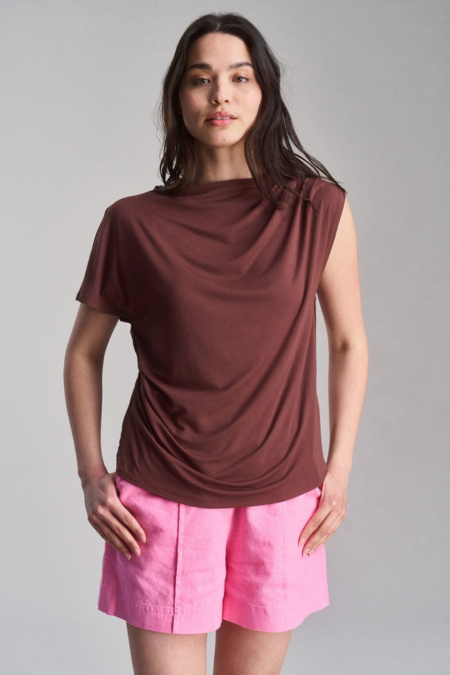 Cate Modal T-shirt Chocolate
