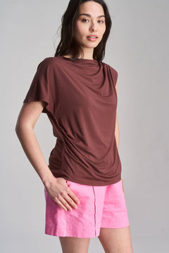 Cate Modal T-shirt Chocolate