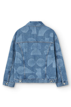 Laser Denim Jacket Blue