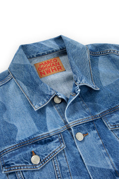 Laser Denim Jacket Blue