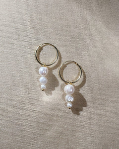 Sugar Hoops White/Gold