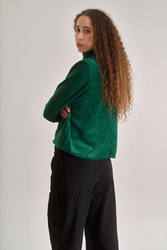 Alice Velvet Top Green