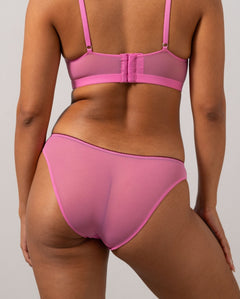 Mesh Bikini Briefs Candy Pink