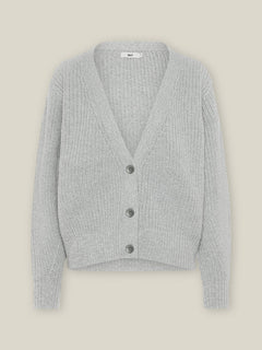 Knitted Cardigan In Merino Wool