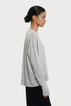 Cecile Knitted Sweater Grey Melange