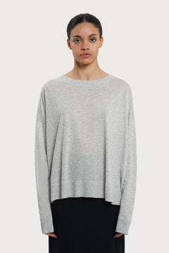 Cecile Knitted Sweater Grey Melange