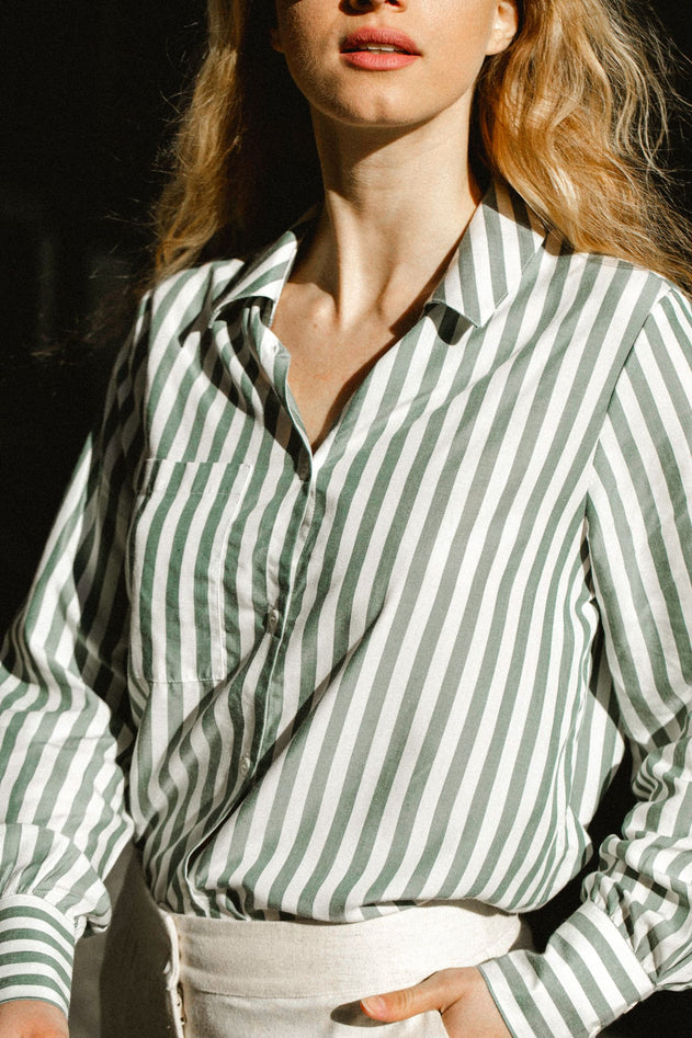 Kauri Shirt Striped Green