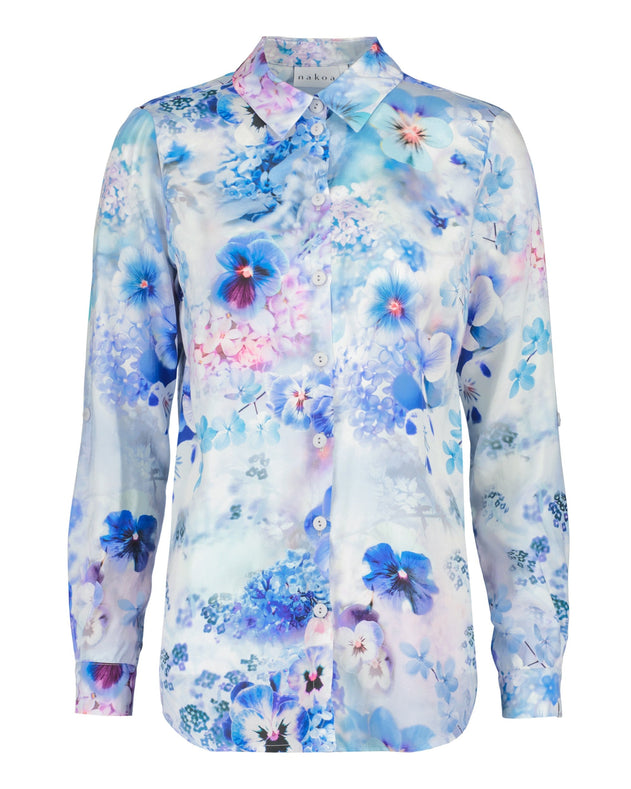 Chloe Button-up Shirt Lush Blue