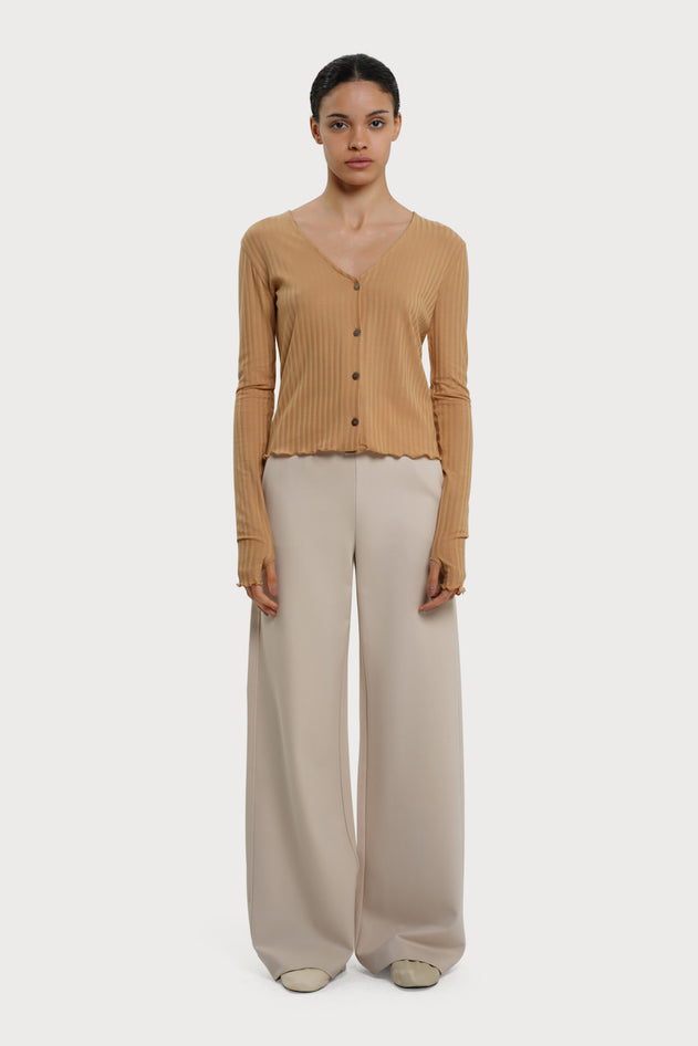 Leia Wide Pants Greige