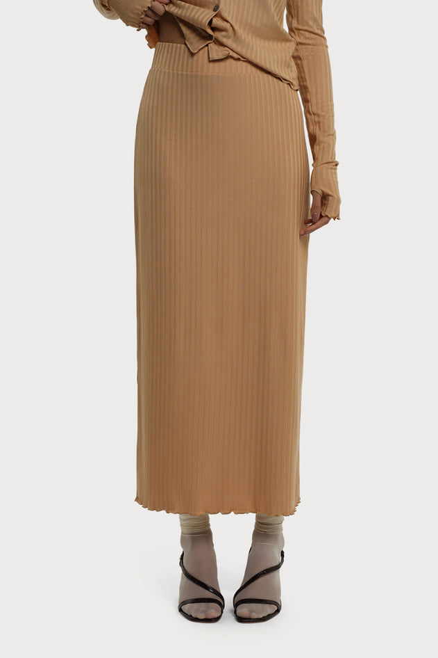 Coco Skirt Camel Brown