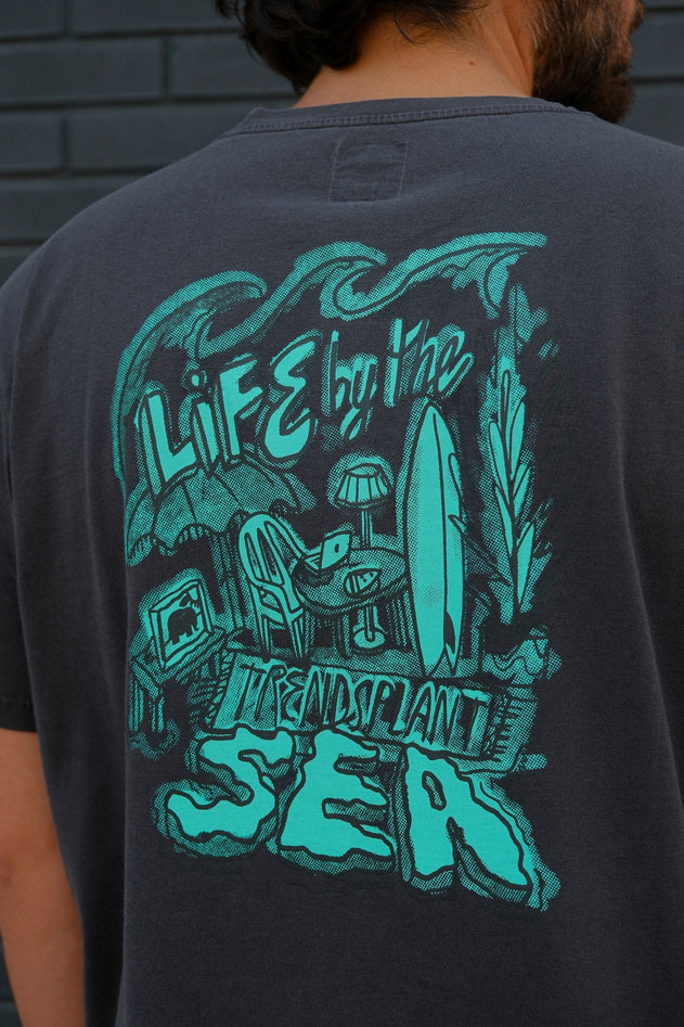 Men's Life by the Sea VII by P.Bueno Pigment T-Shirt Magnet Grey