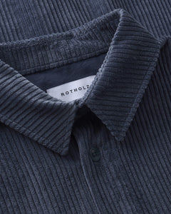 Cord Casual Shirt Stone Blue