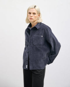 Cord Casual Shirt Stone Blue