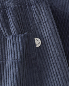 Corduroy Wide Pants Stone Blue