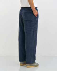 Corduroy Wide Pants Stone Blue