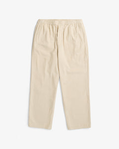 Wide Organic Cotton Cord Pant White