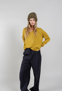 Wonder Wool Blend Jumper Mustard