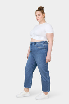 Stardust O-Shape Plus Size Jeans Medium Blue