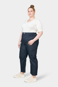 Stardust O-Shape Plus Size Jeans Dark Indigo