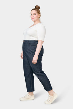 Stardust O-Shape Plus Size Jeans Dark Indigo