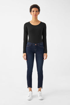 Mid Sun Slim Jeans Cropped Dark Denim