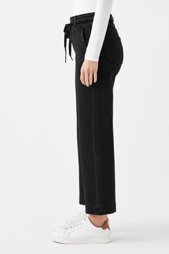 Dew Cropped Jeans Black Denim