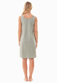 Dennis Mouwloos Nachthemd Sage Green