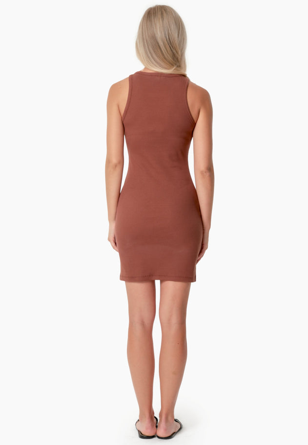 Derren Jurk Coffee Brown