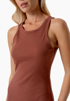 Derren Jurk Coffee Brown