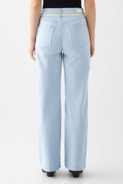 Dew Flared Soft Jeans French Pocket Light Blue