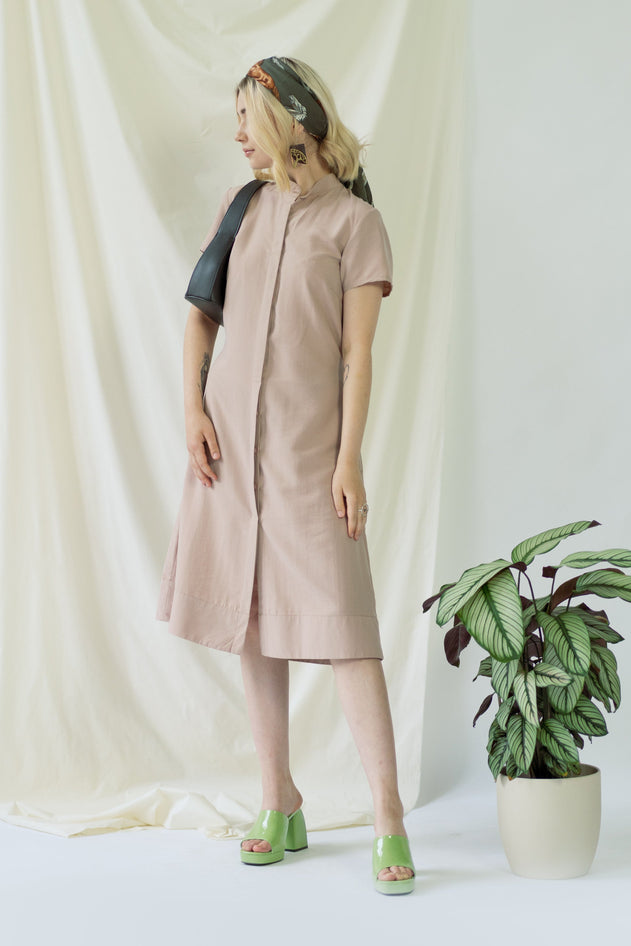 Melanie Dress Short Sleeves Rose