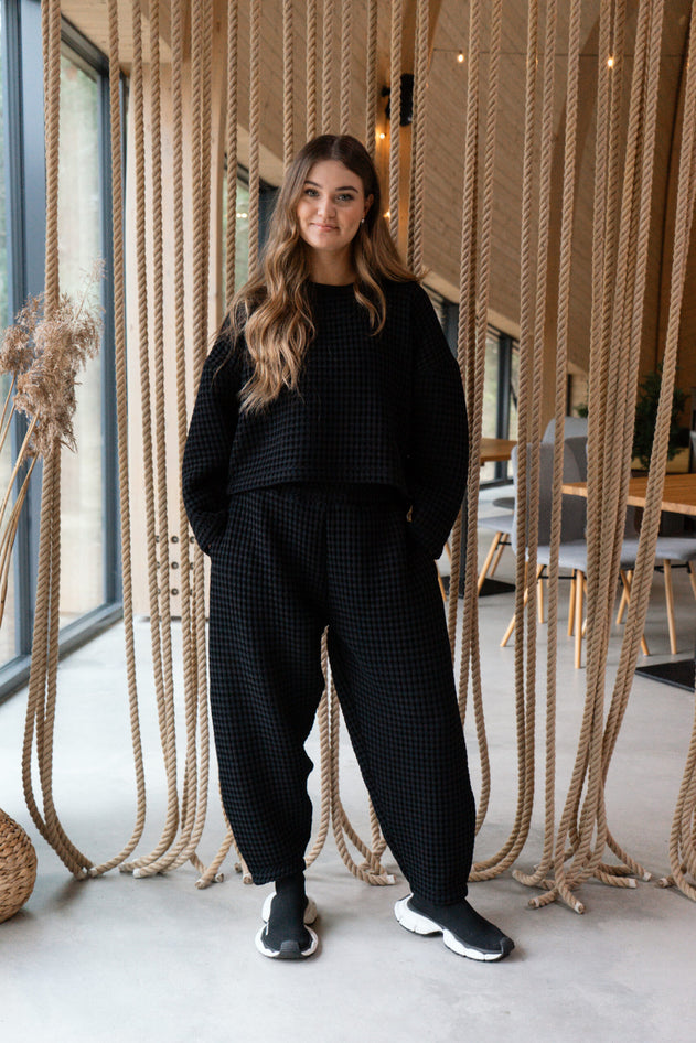 Aiko Loungewear-set Zwart