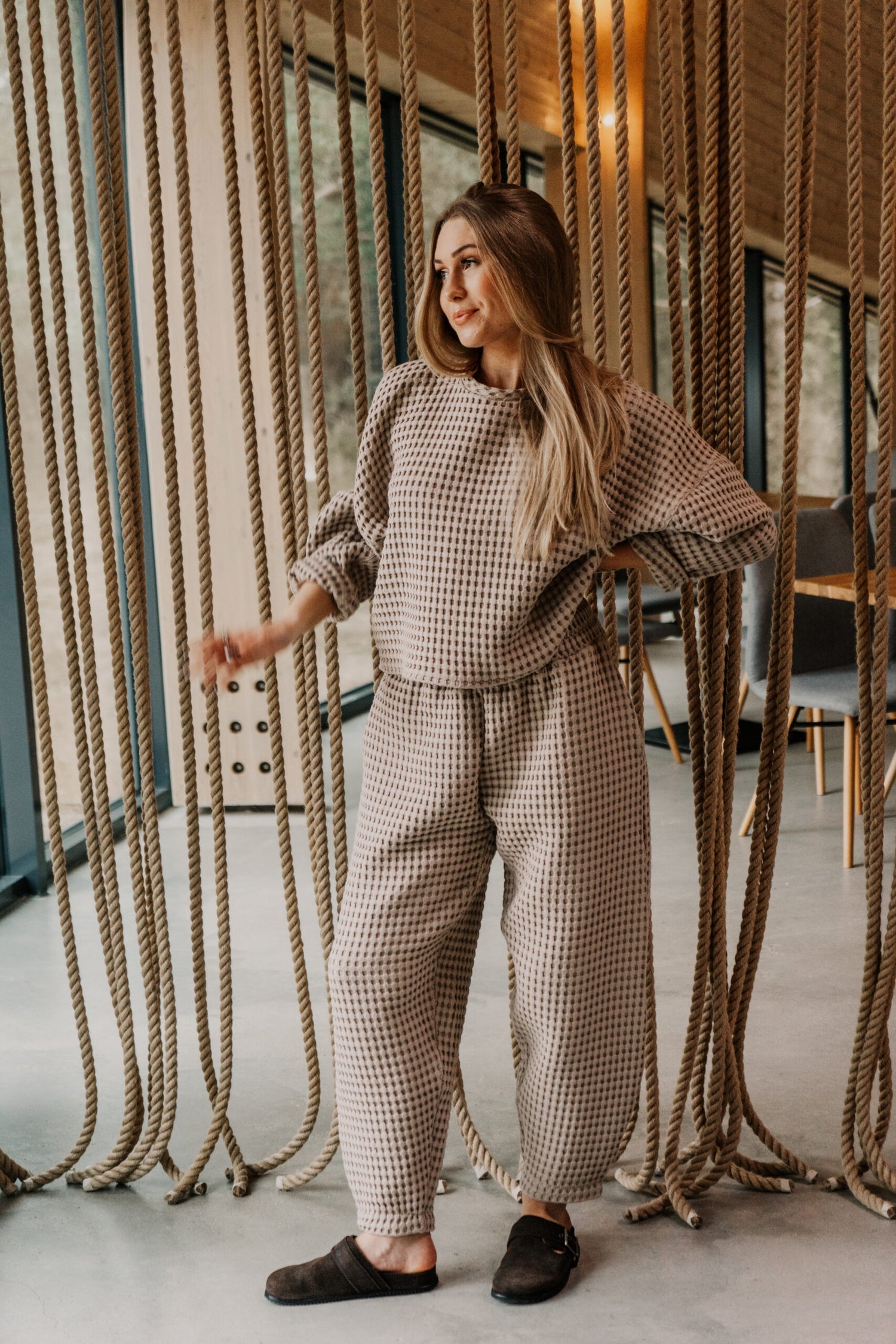 Aiko Loungewear Set Beige