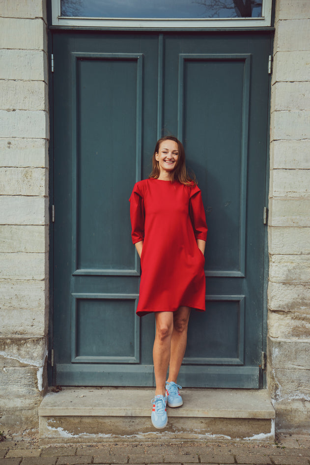 Lily Mini-jurk Rood